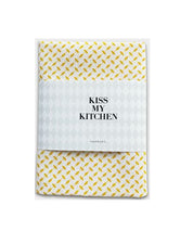 Kiss My Kitchen Geschirrtuch gelb